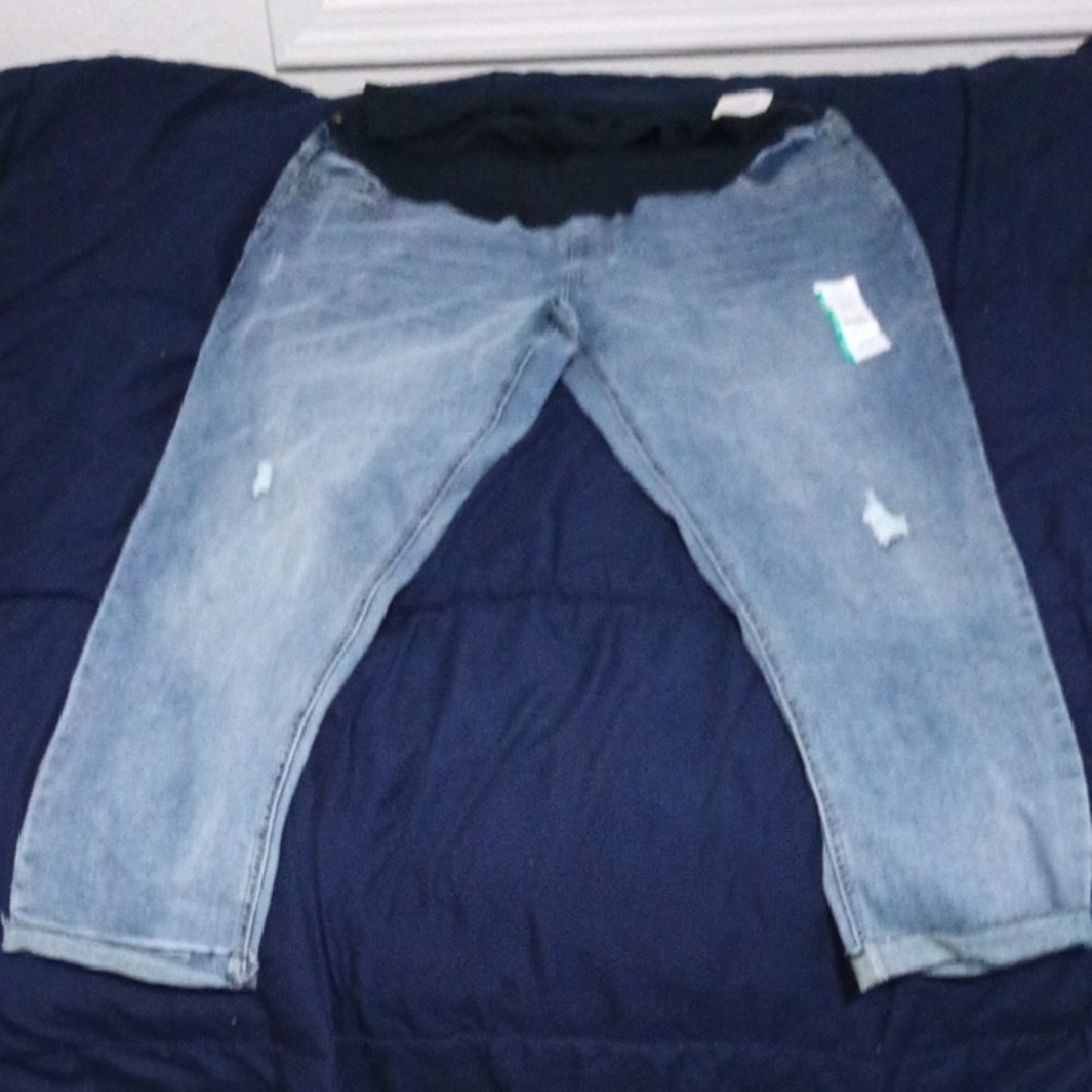 Time and Tru Maternity Jeans with Comfort Belly Band